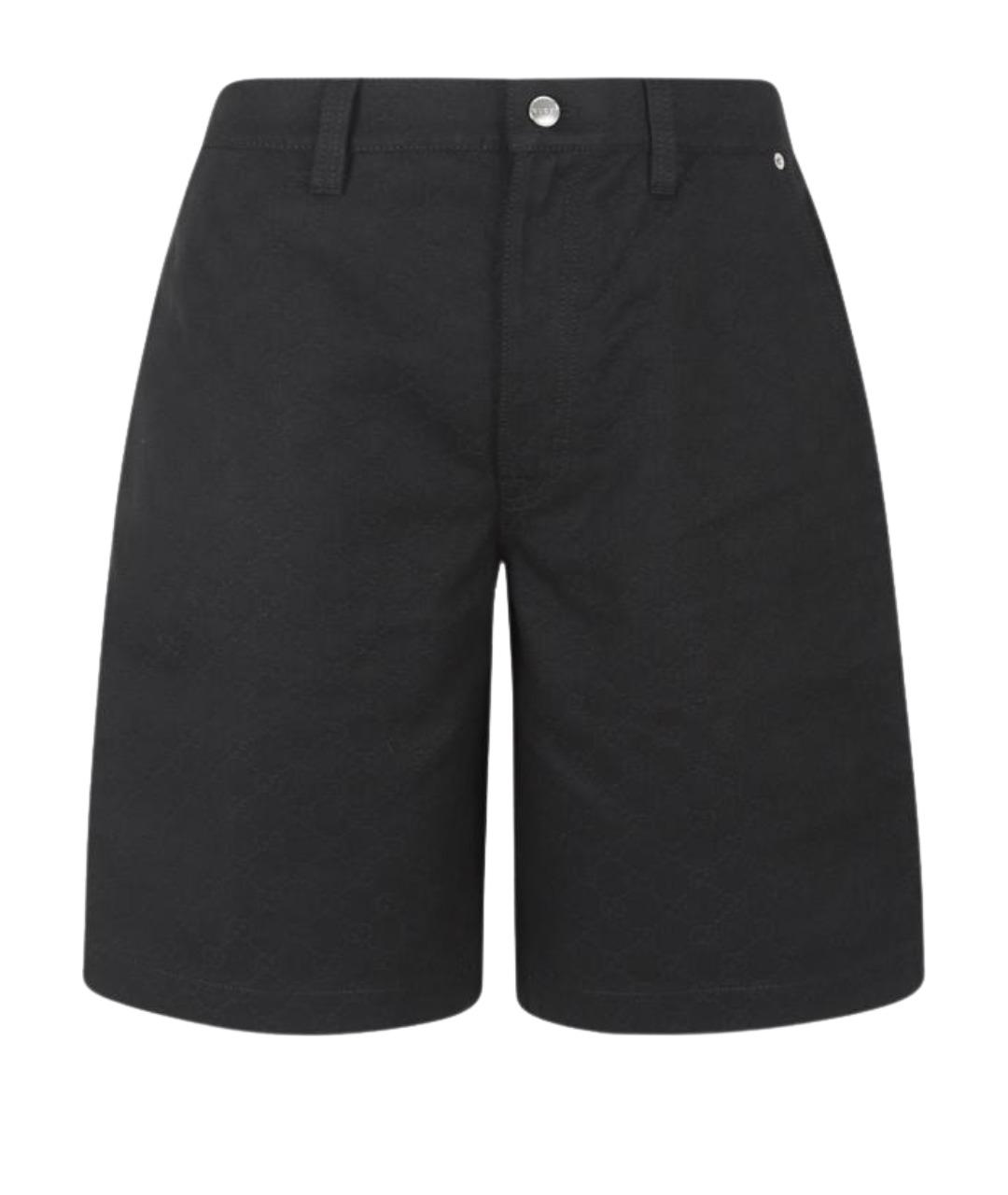 GUCCI Черные хлопковые шорты, фото 1