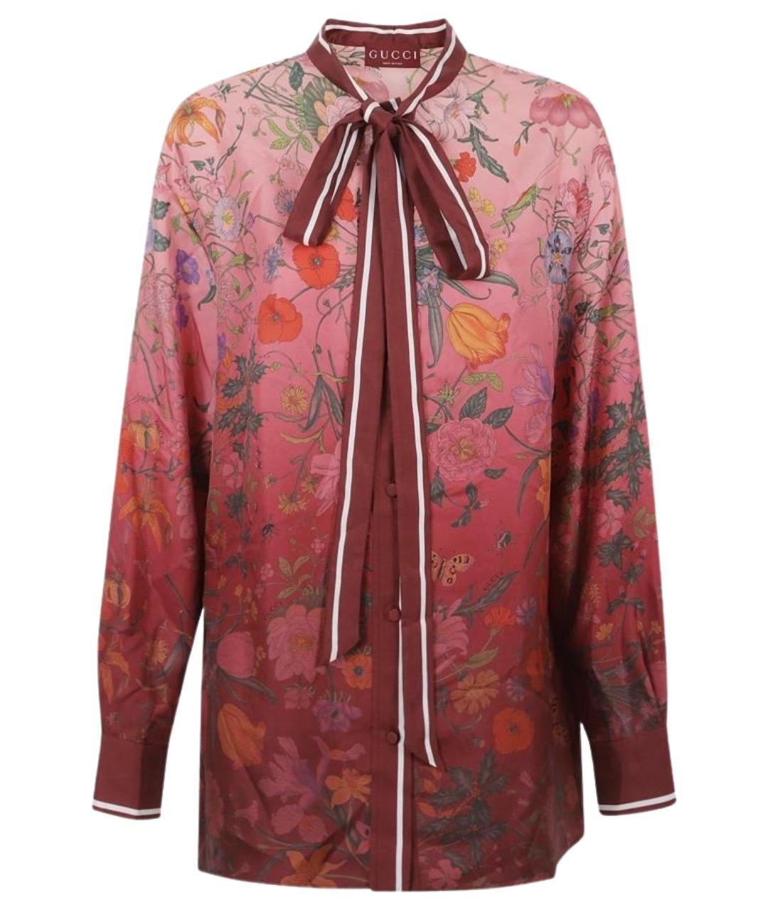 GUCCI Мульти шелковая рубашка, фото 1