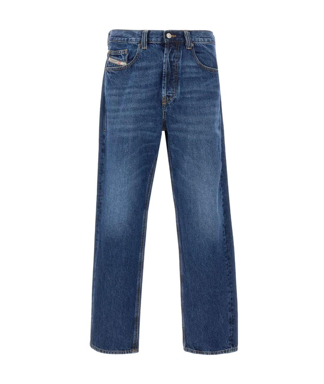 DIESEL Синие хлопковые прямые джинсы, фото 1