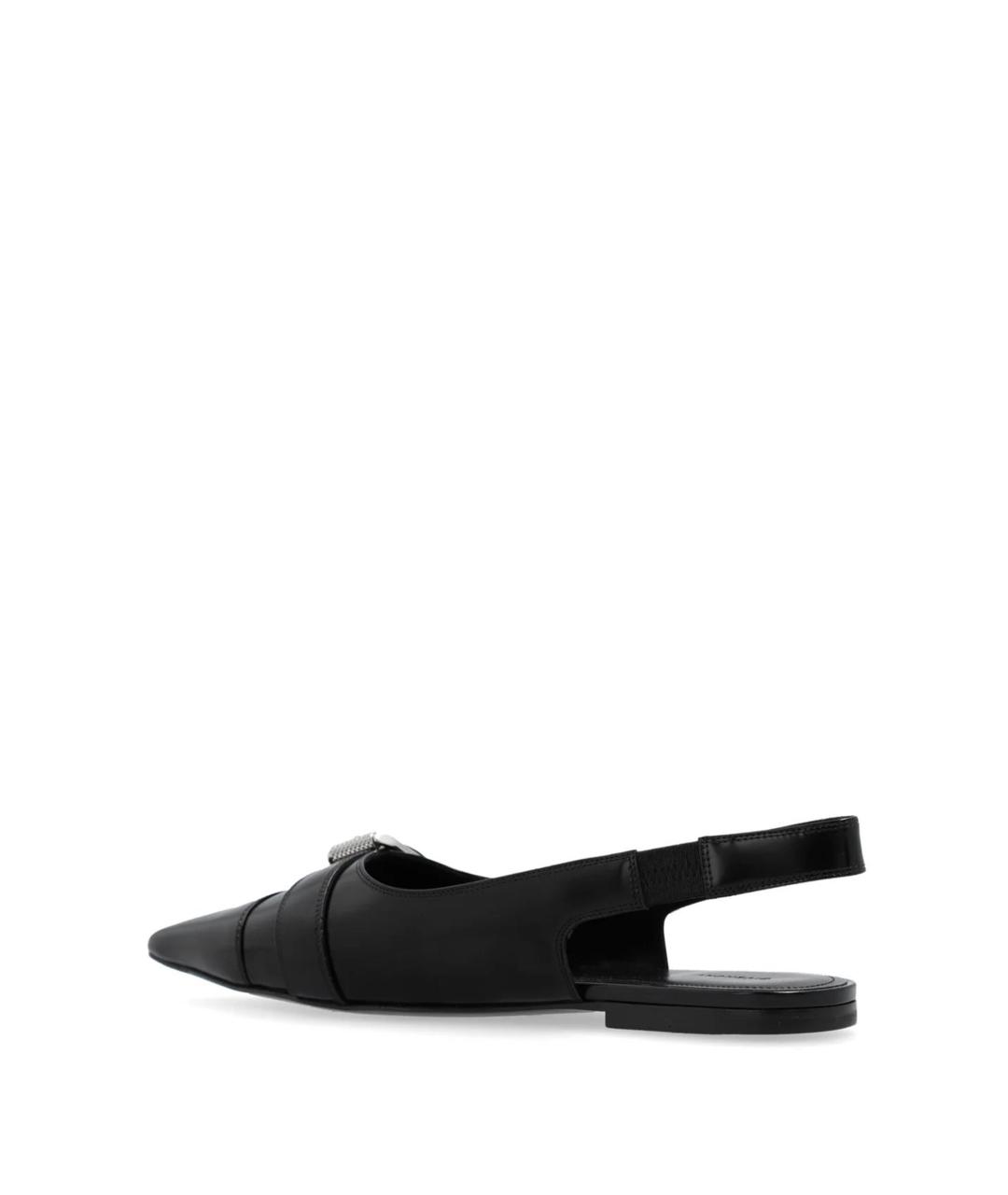 GIVENCHY Черные кожаные балетки, фото 3