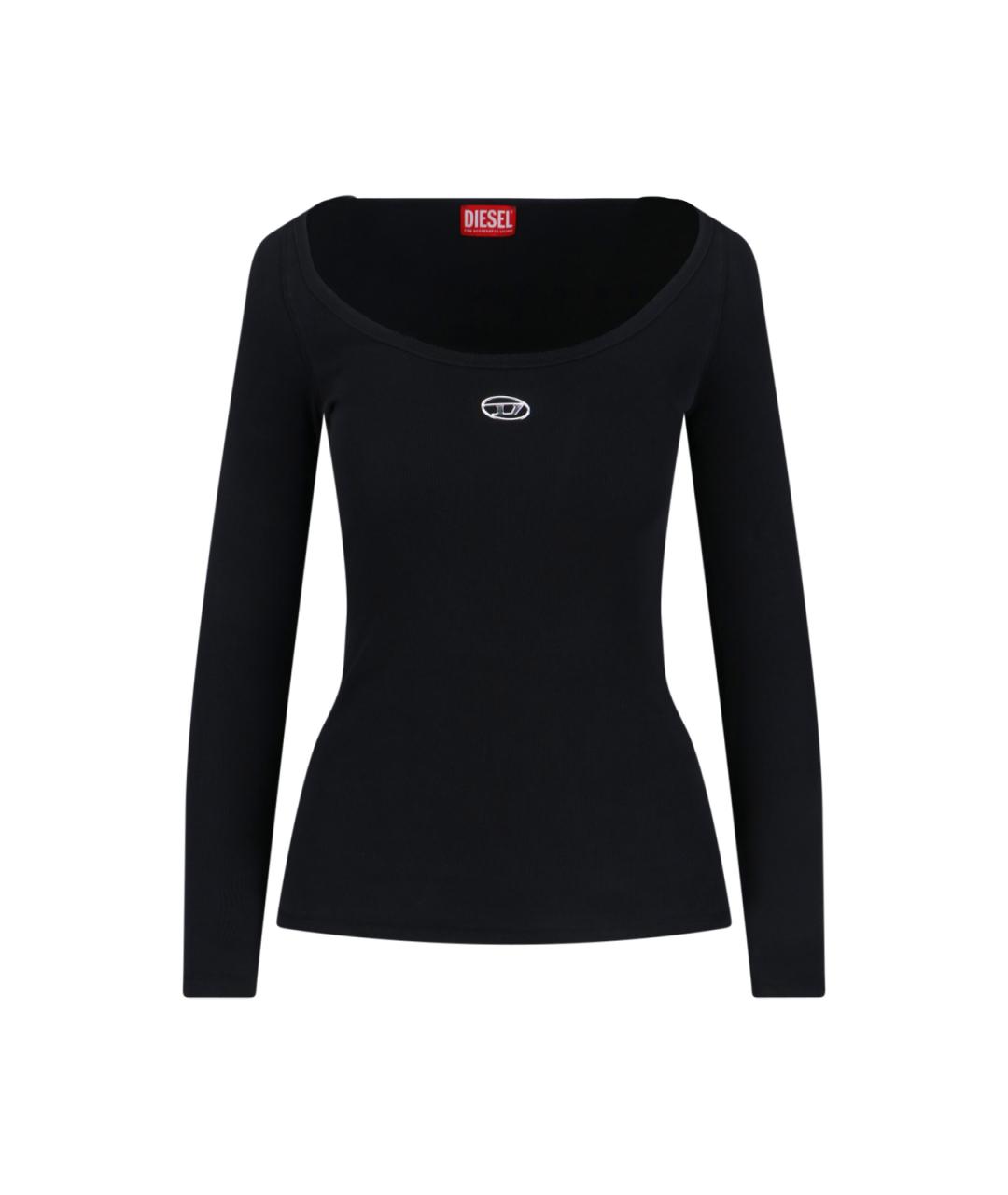 DIESEL Черный хлопковый джемпер / свитер, фото 1