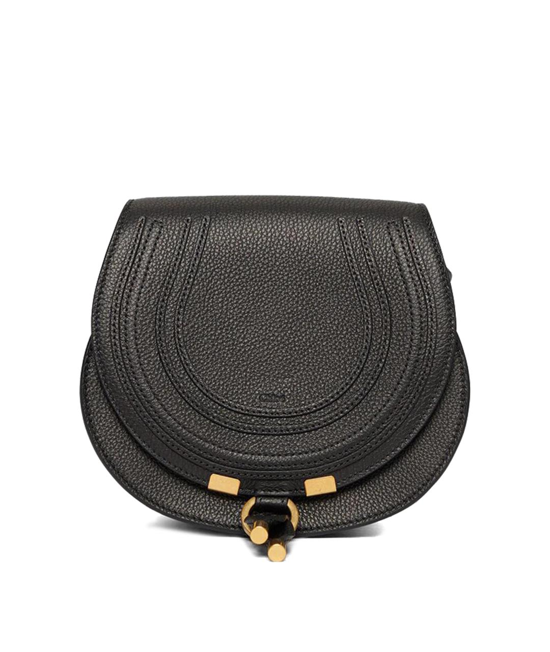 CHLOE Черная кожаная сумка через плечо, фото 1