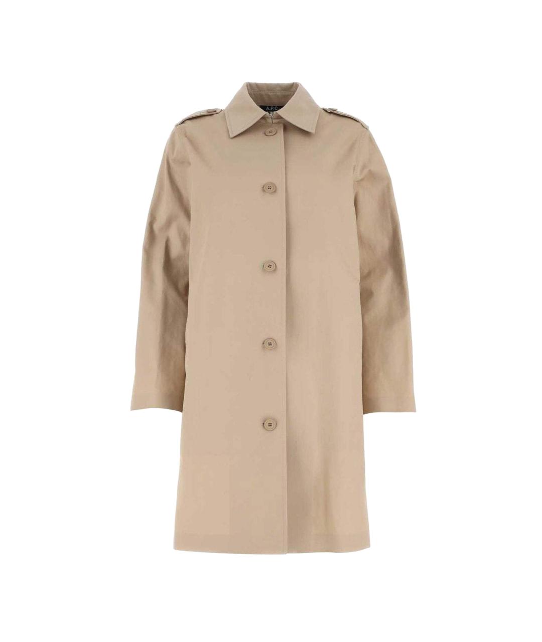 A.P.C. Бежевый хлопковый тренч/плащ, фото 1