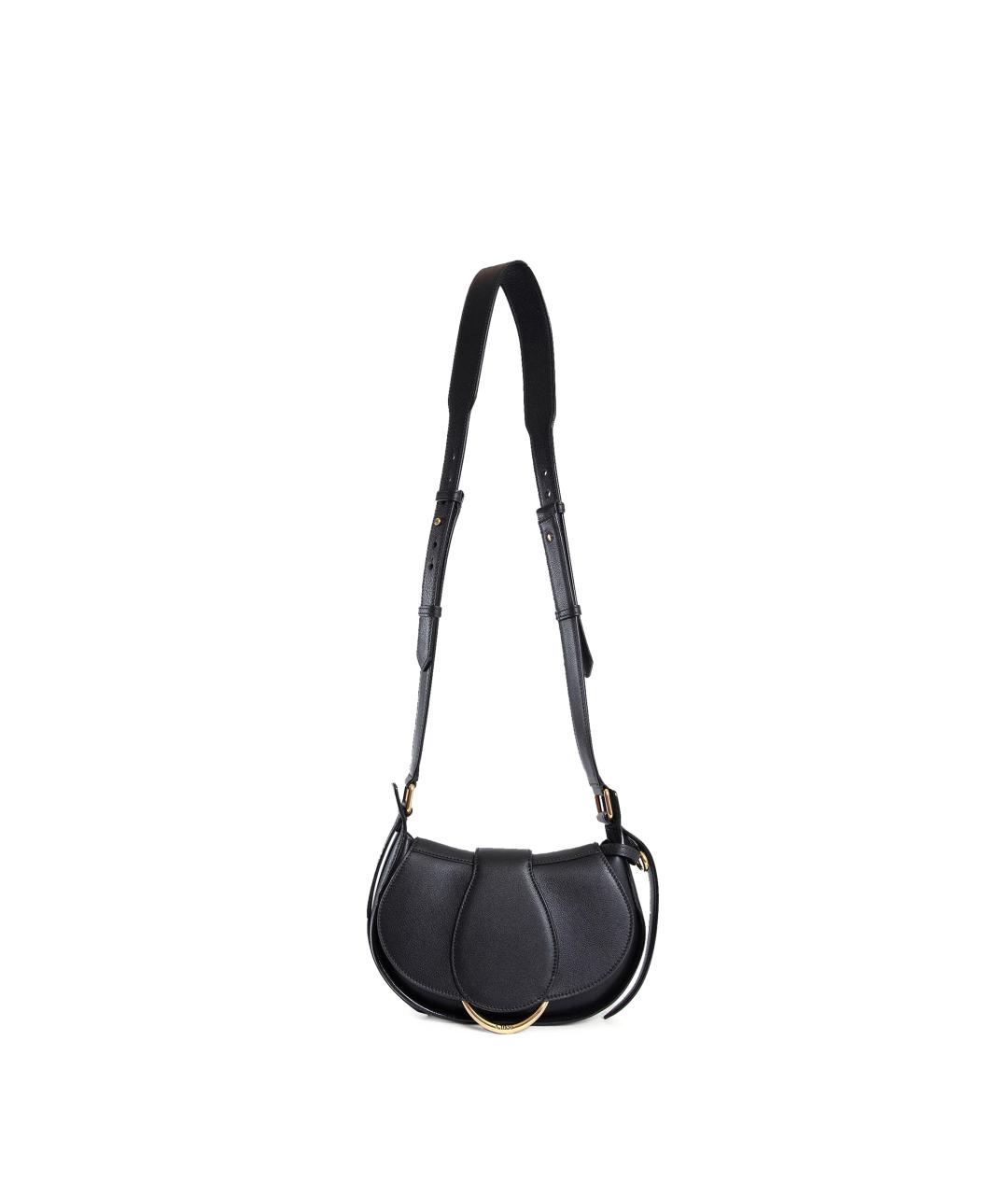 CHLOE Черная кожаная сумка через плечо, фото 1