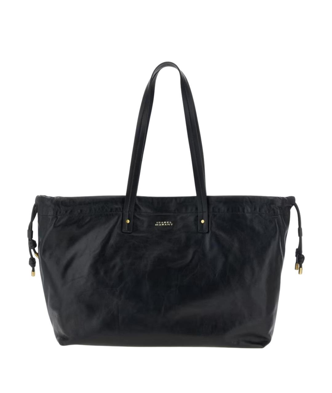 ISABEL MARANT Черная кожаная сумка тоут, фото 1