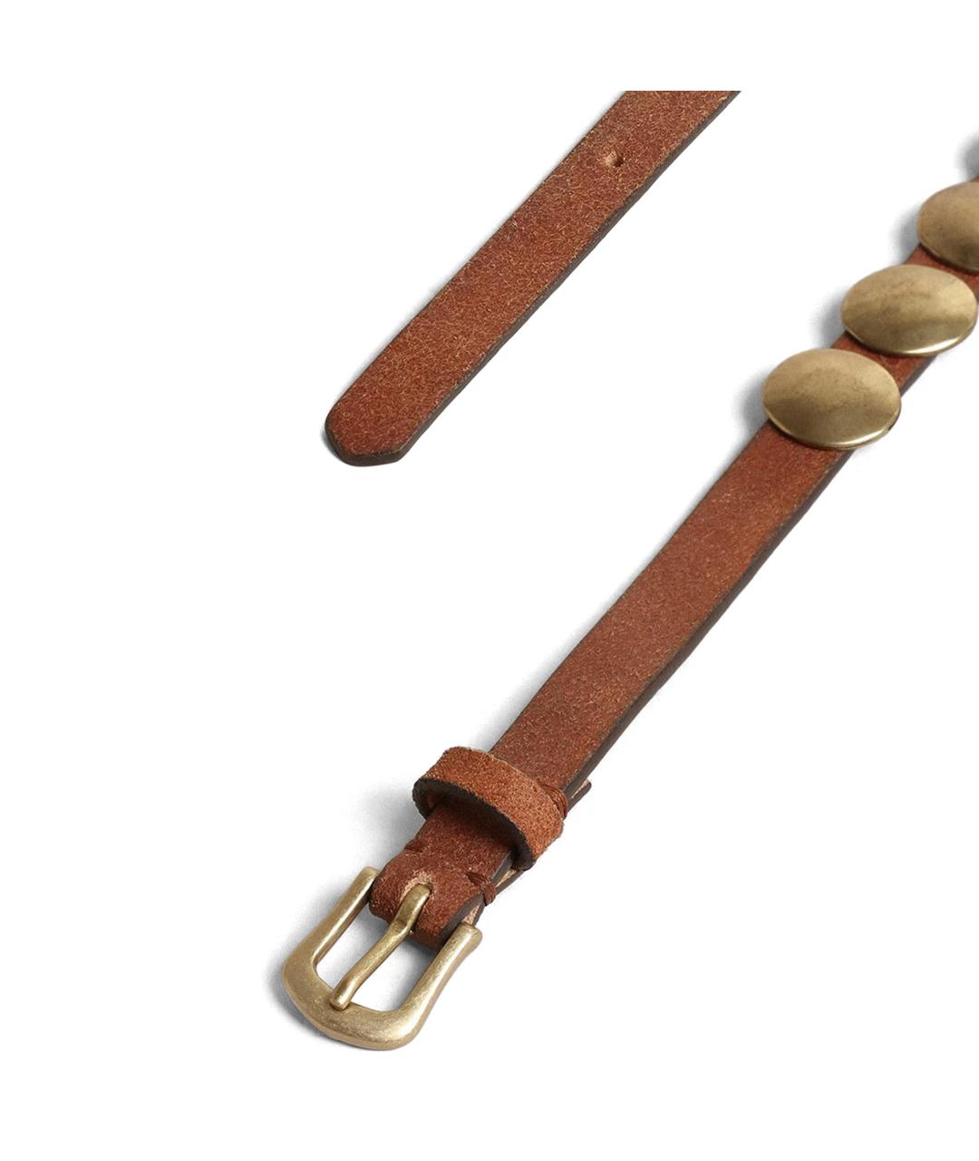 GOLDEN GOOSE DELUXE BRAND Коричневый кожаный ремень, фото 2