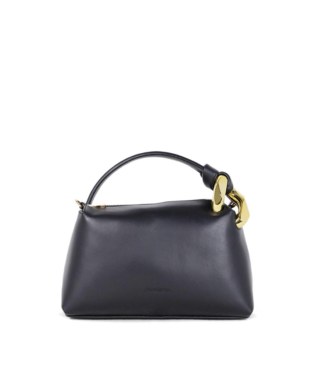 J.W.ANDERSON Черная кожаная сумка через плечо, фото 1