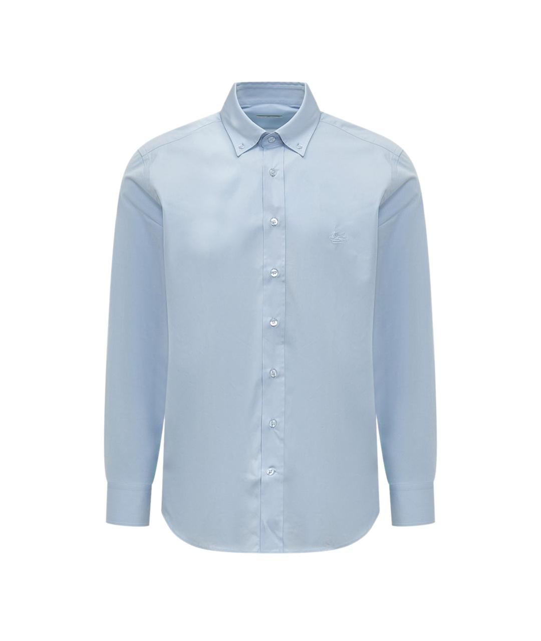 ETRO Голубая хлопковая кэжуал рубашка, фото 1