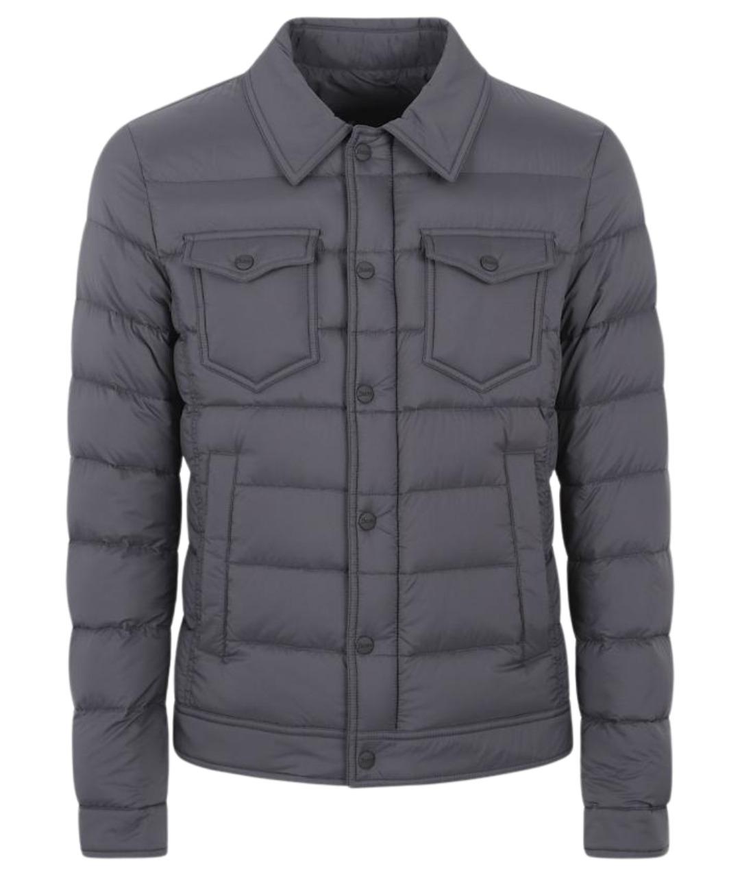 HERNO Серый полиэстеровый пуховик, фото 1