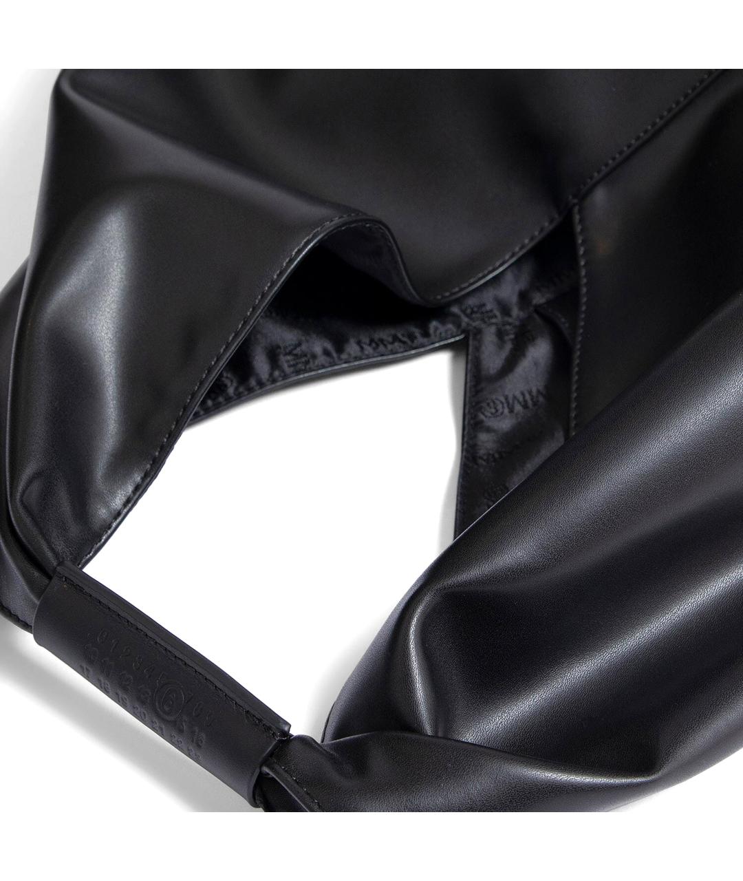 MM6 MAISON MARGIELA Черная сумка тоут из искусственной кожи, фото 2