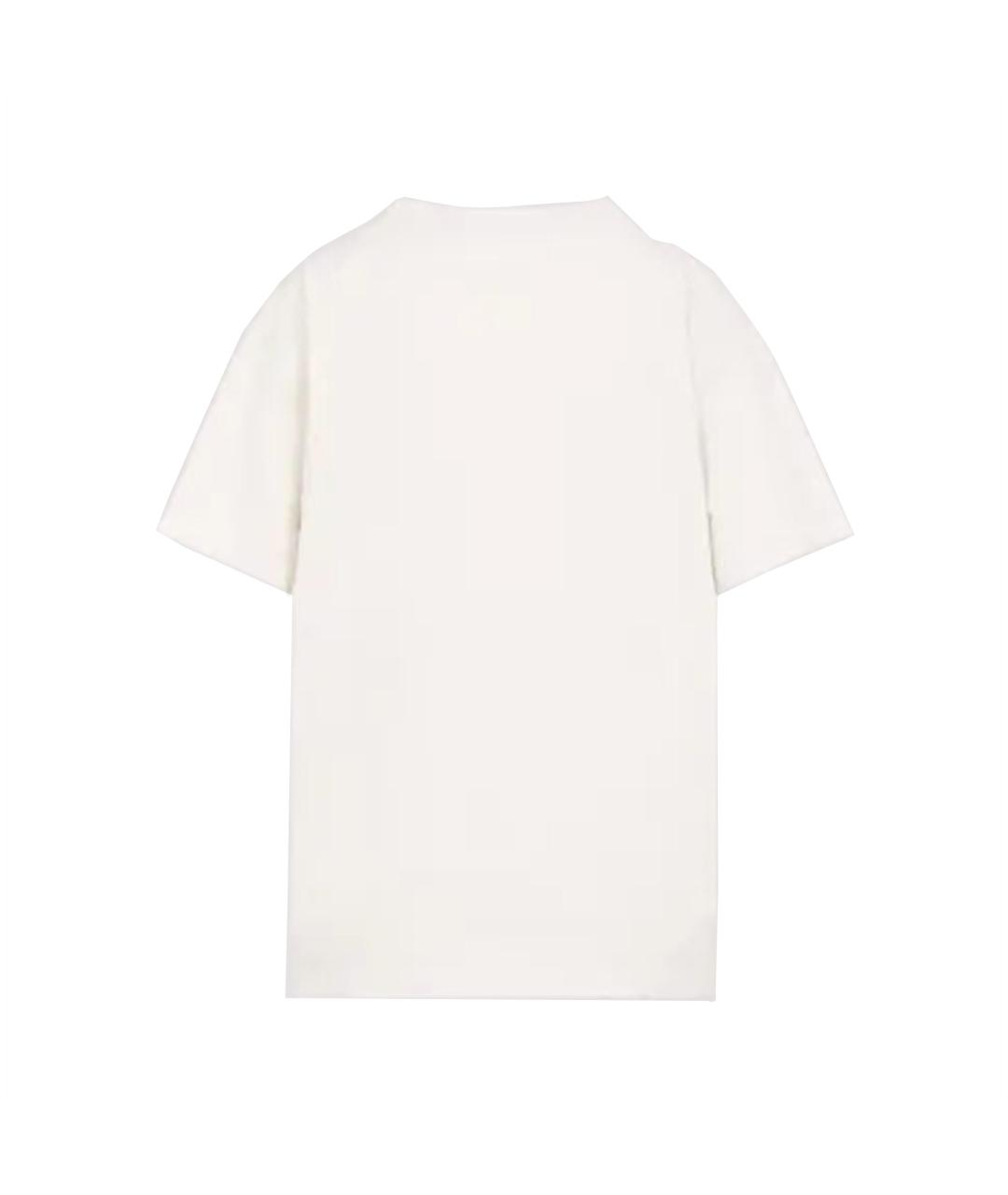 MAISON MARGIELA Белая хлопковая футболка, фото 2