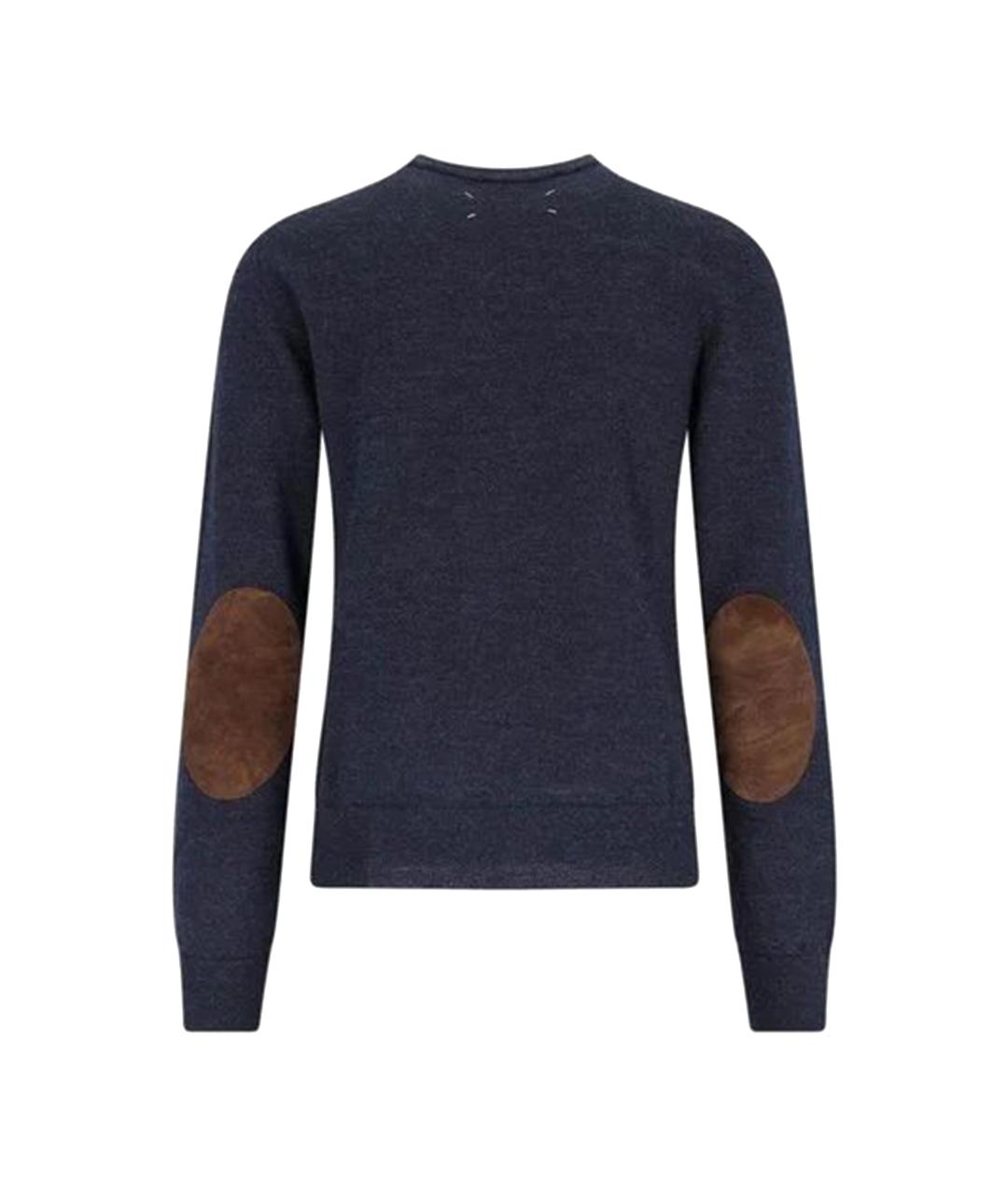 MAISON MARGIELA Темно-синий шерстяной джемпер / свитер, фото 2