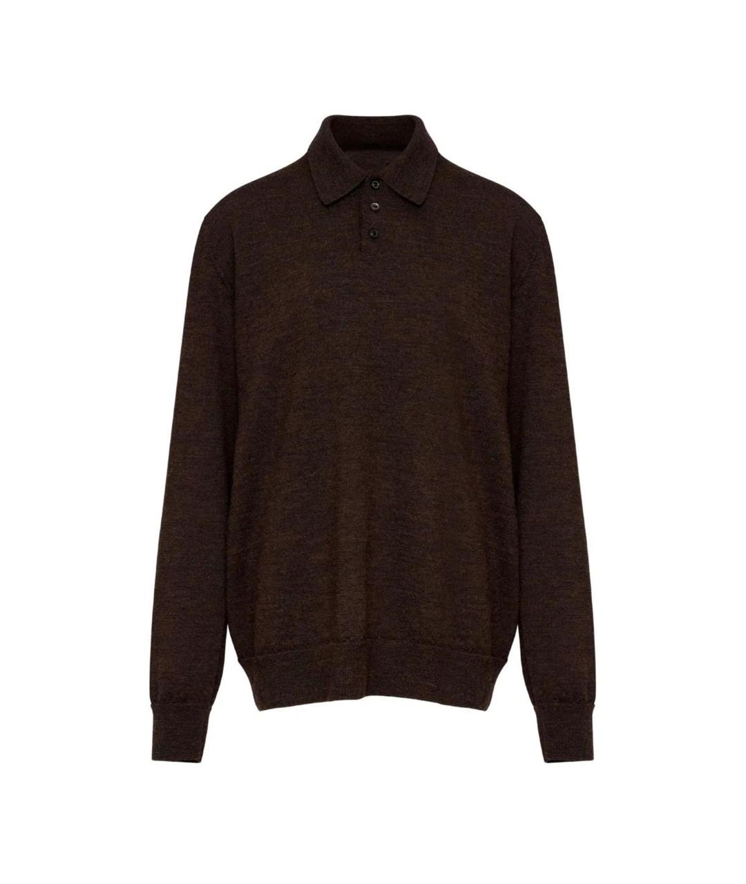 MAISON MARGIELA Коричневый шерстяной джемпер / свитер, фото 1