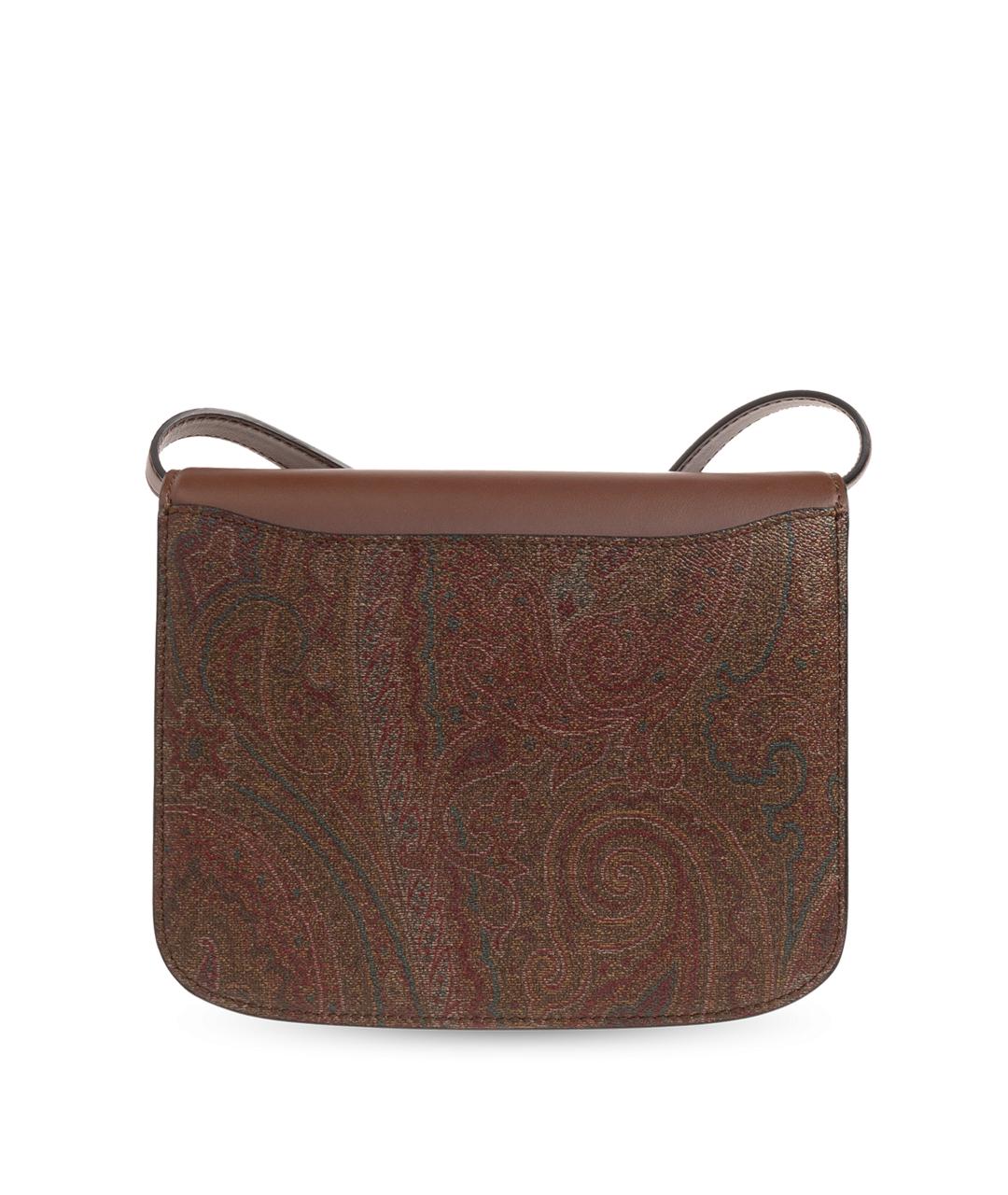 ETRO Коричневая кожаная сумка через плечо, фото 3