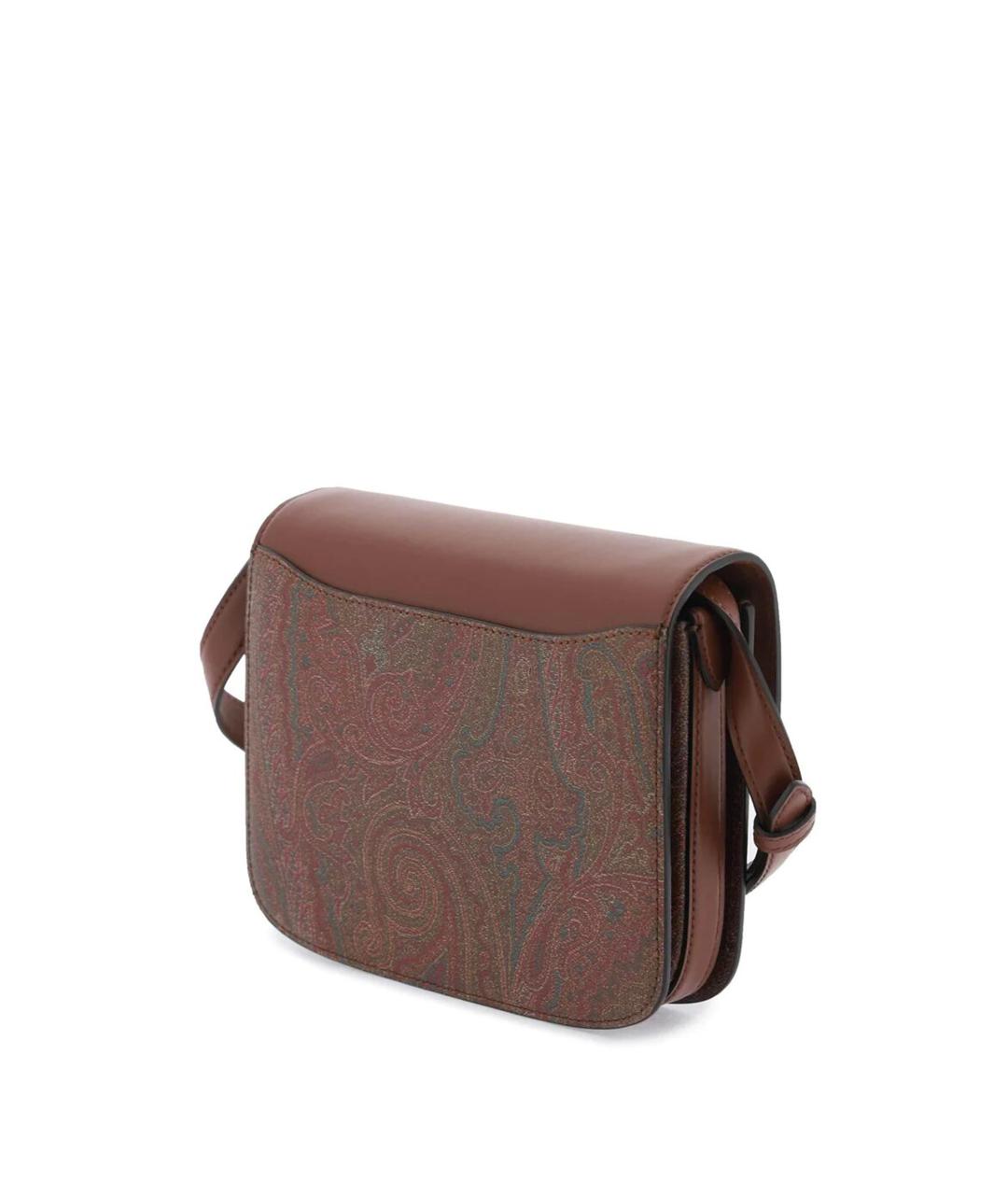 ETRO Коричневая кожаная сумка через плечо, фото 2