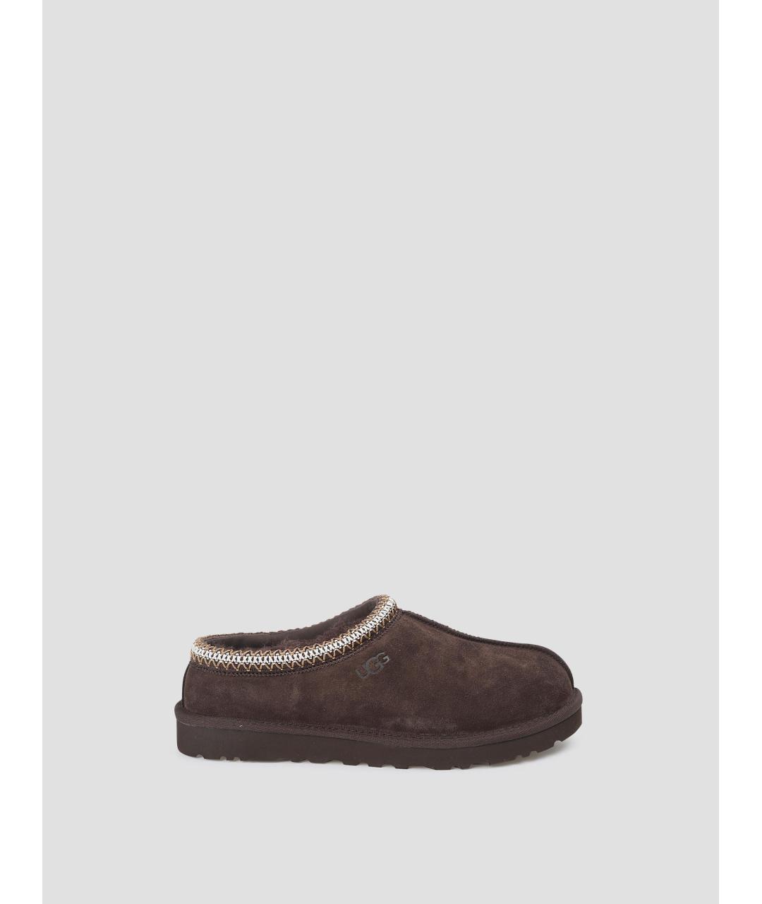 UGG AUSTRALIA Коричневые замшевые низкие ботинки, фото 4