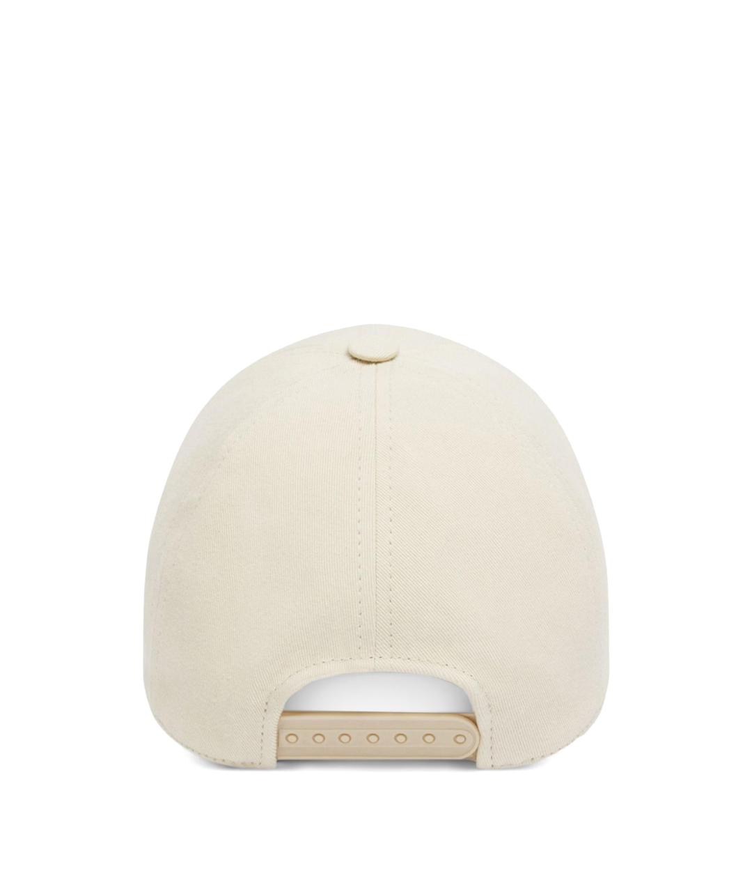 COURREGES Бежевая хлопковая кепка, фото 3
