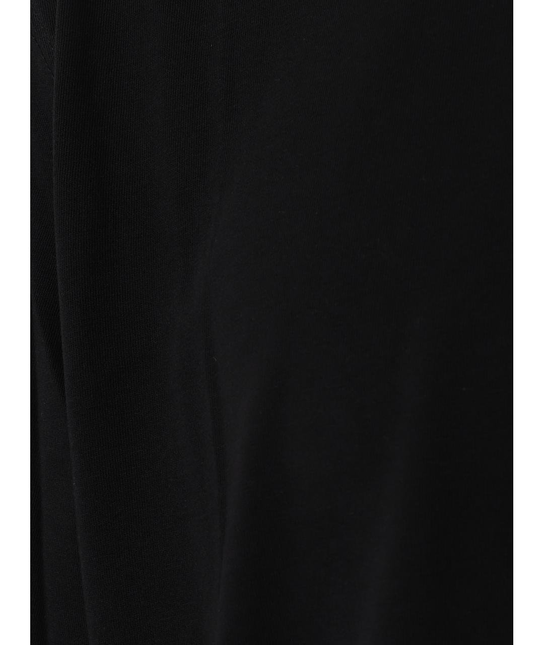 DRIES VAN NOTEN Черная хлопковая футболка, фото 3