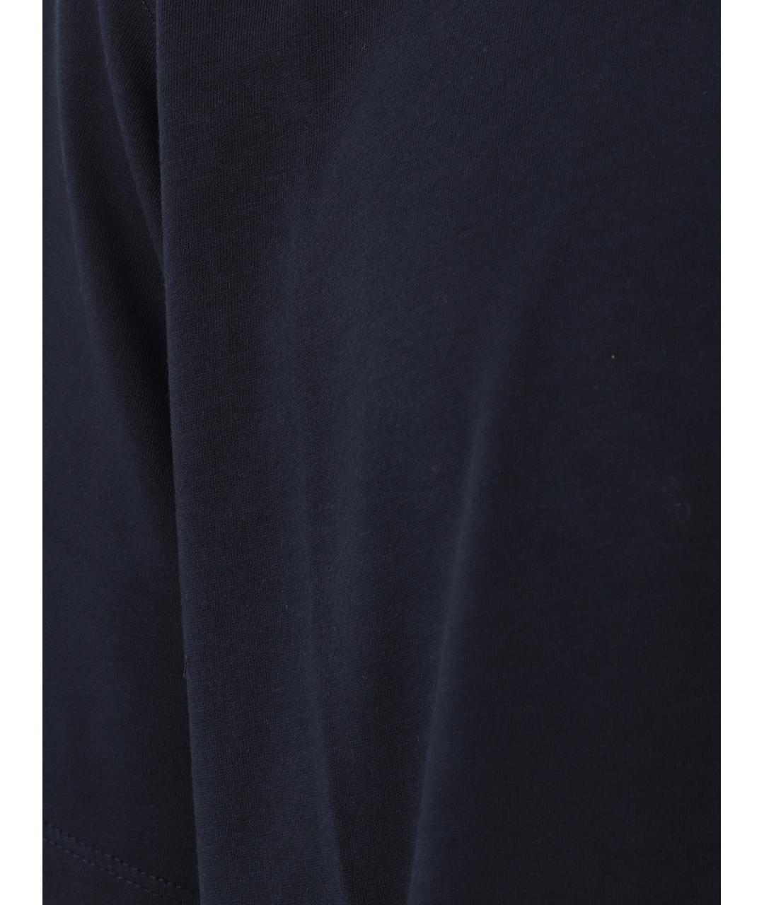 DRIES VAN NOTEN Темно-синяя футболка, фото 3