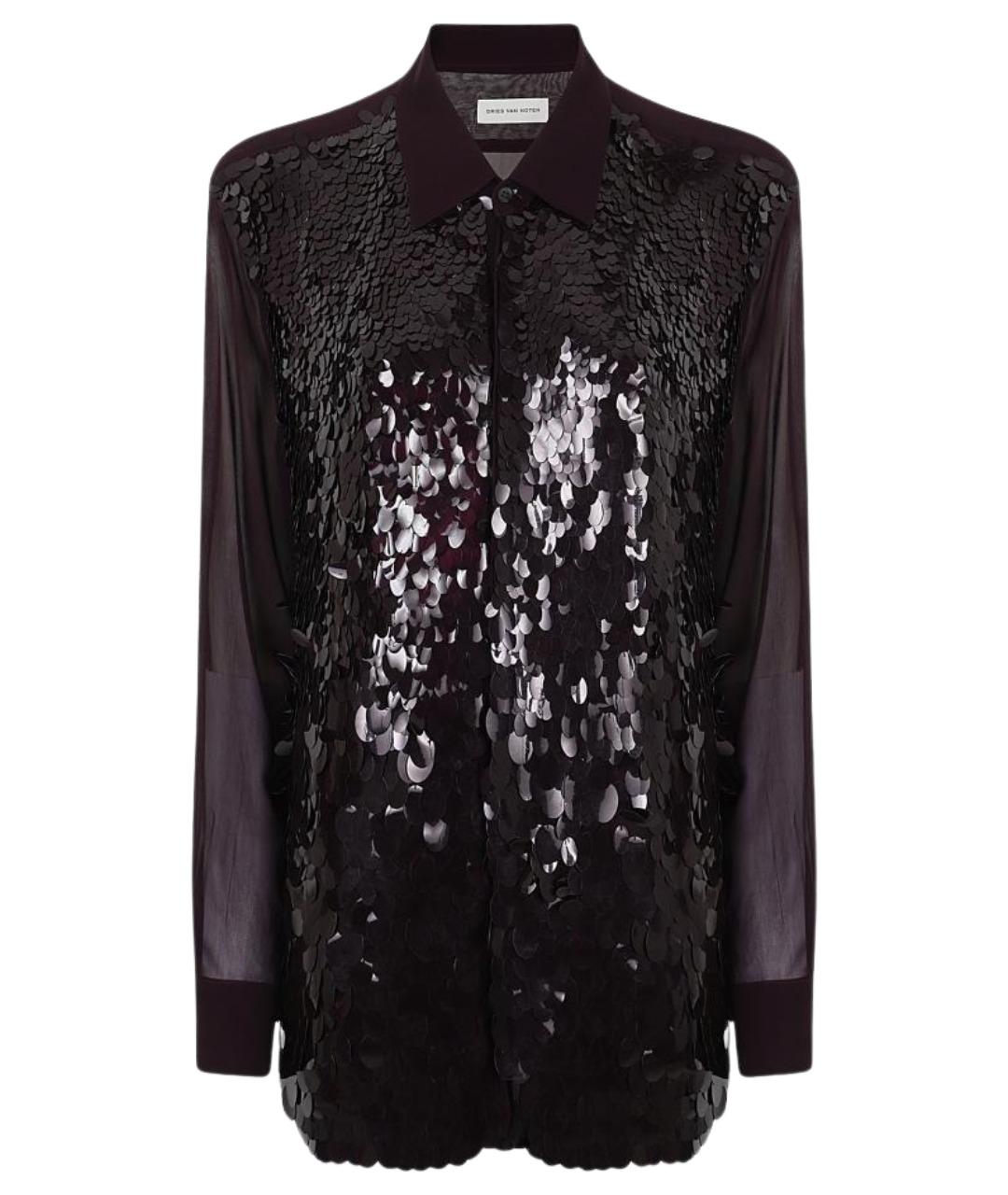 DRIES VAN NOTEN Бордовая кэжуал рубашка, фото 1