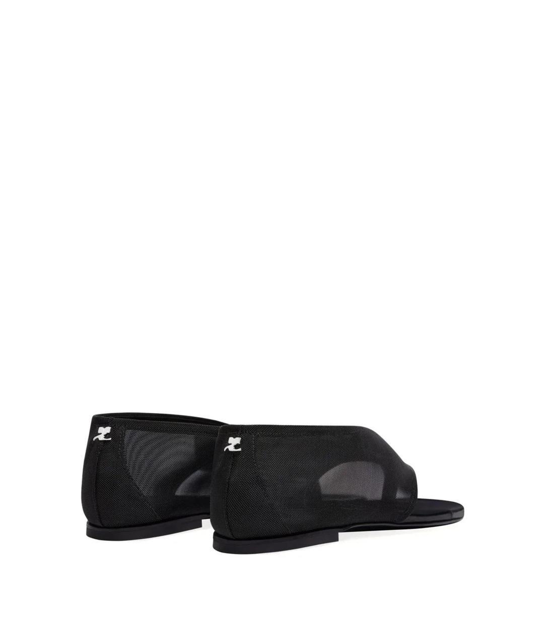 COURREGES Черные текстильные сандалии, фото 2