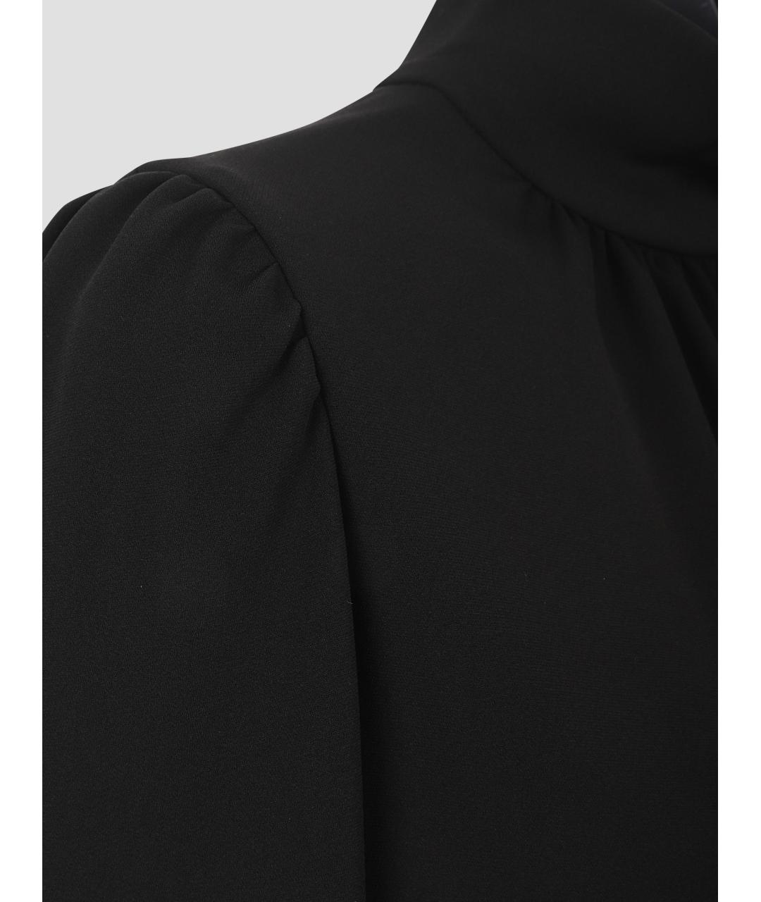 MAX MARA Черное ацетатное повседневное платье, фото 2