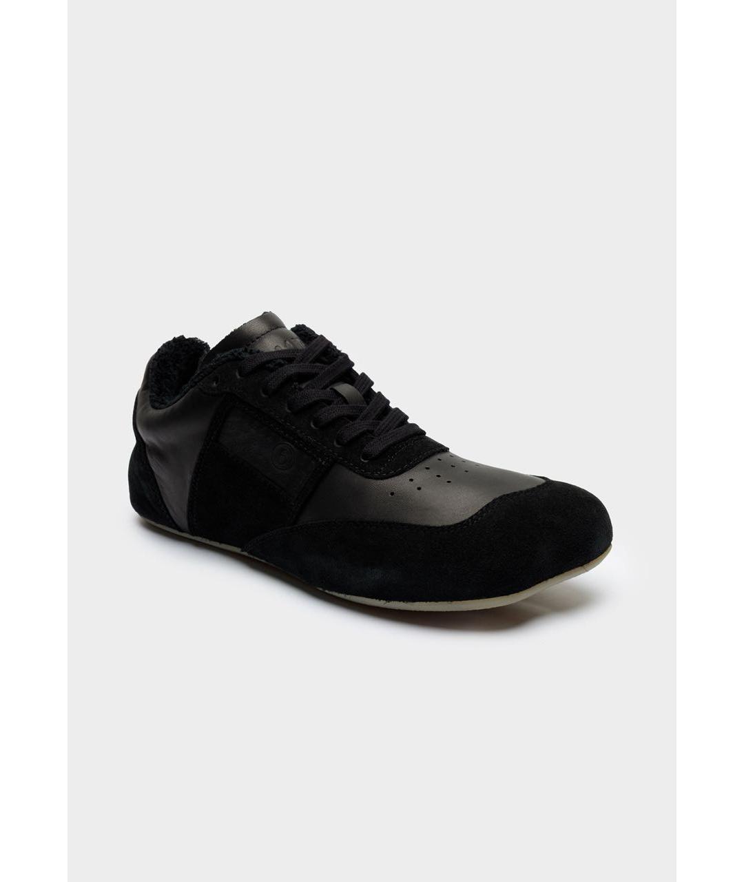 MM6 MAISON MARGIELA Черные кожаные кроссовки, фото 5