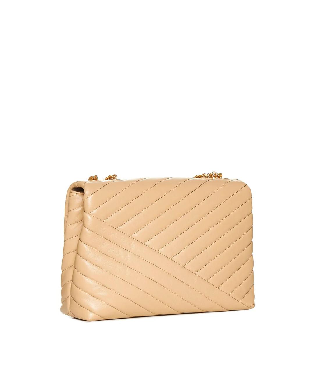 TORY BURCH Бежевая кожаная сумка через плечо, фото 2