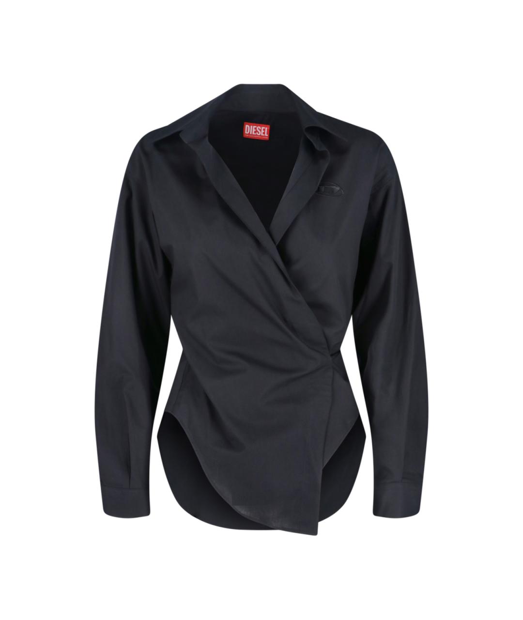 DIESEL Черная хлопковая рубашка, фото 1