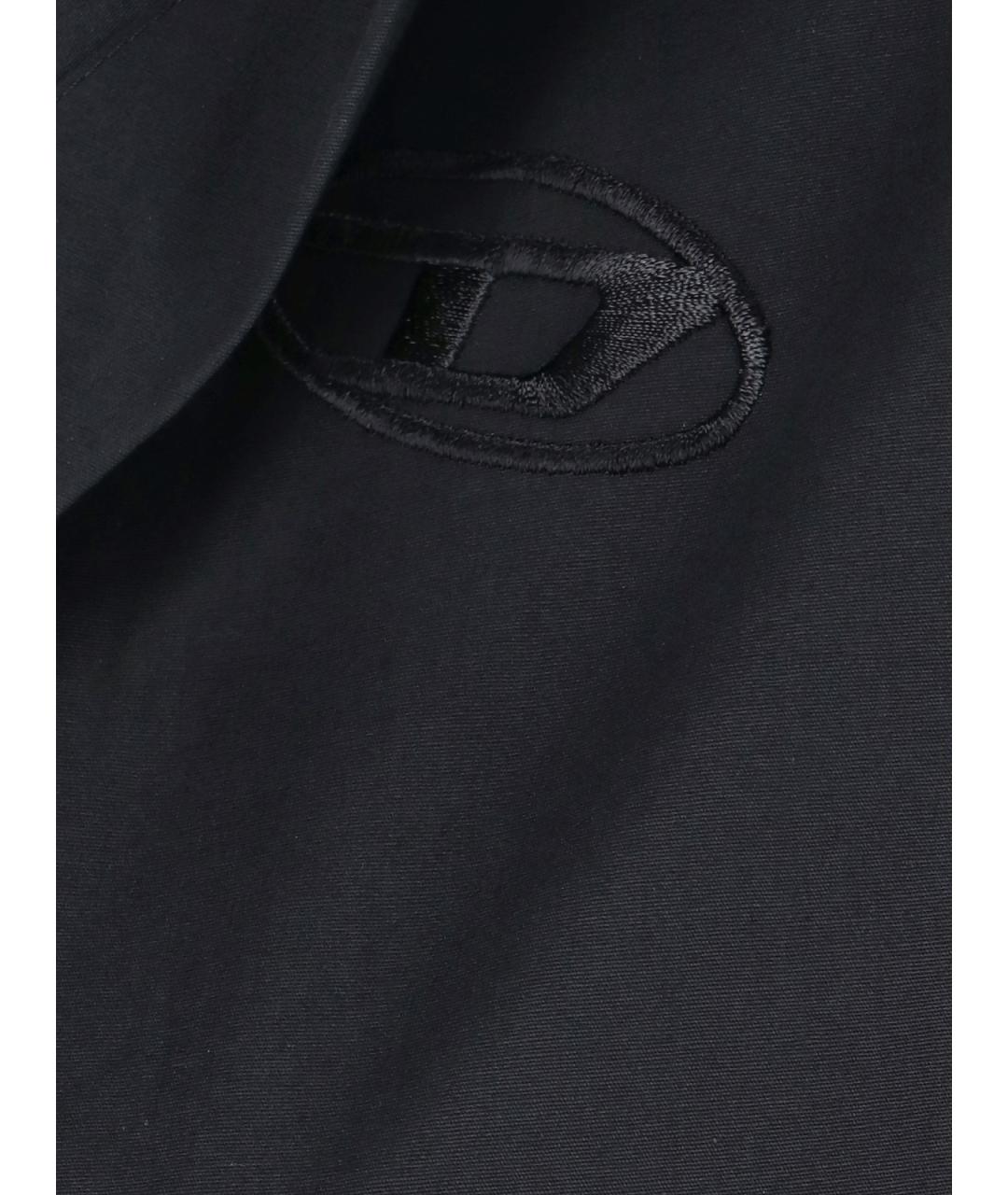 DIESEL Черная хлопковая рубашка, фото 3