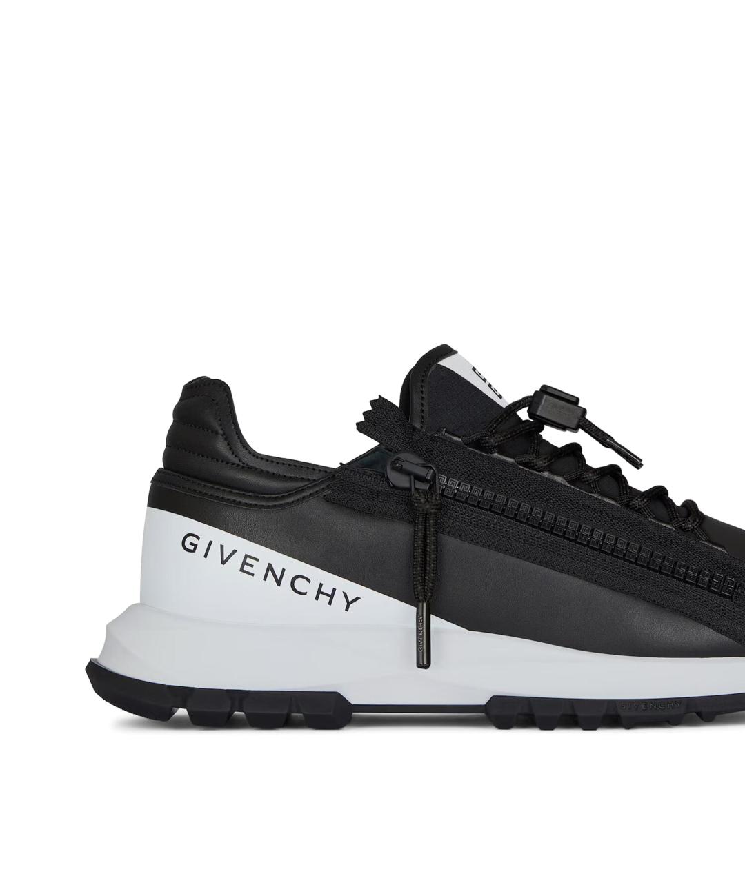 GIVENCHY Черные синтетические низкие кроссовки / кеды, фото 3