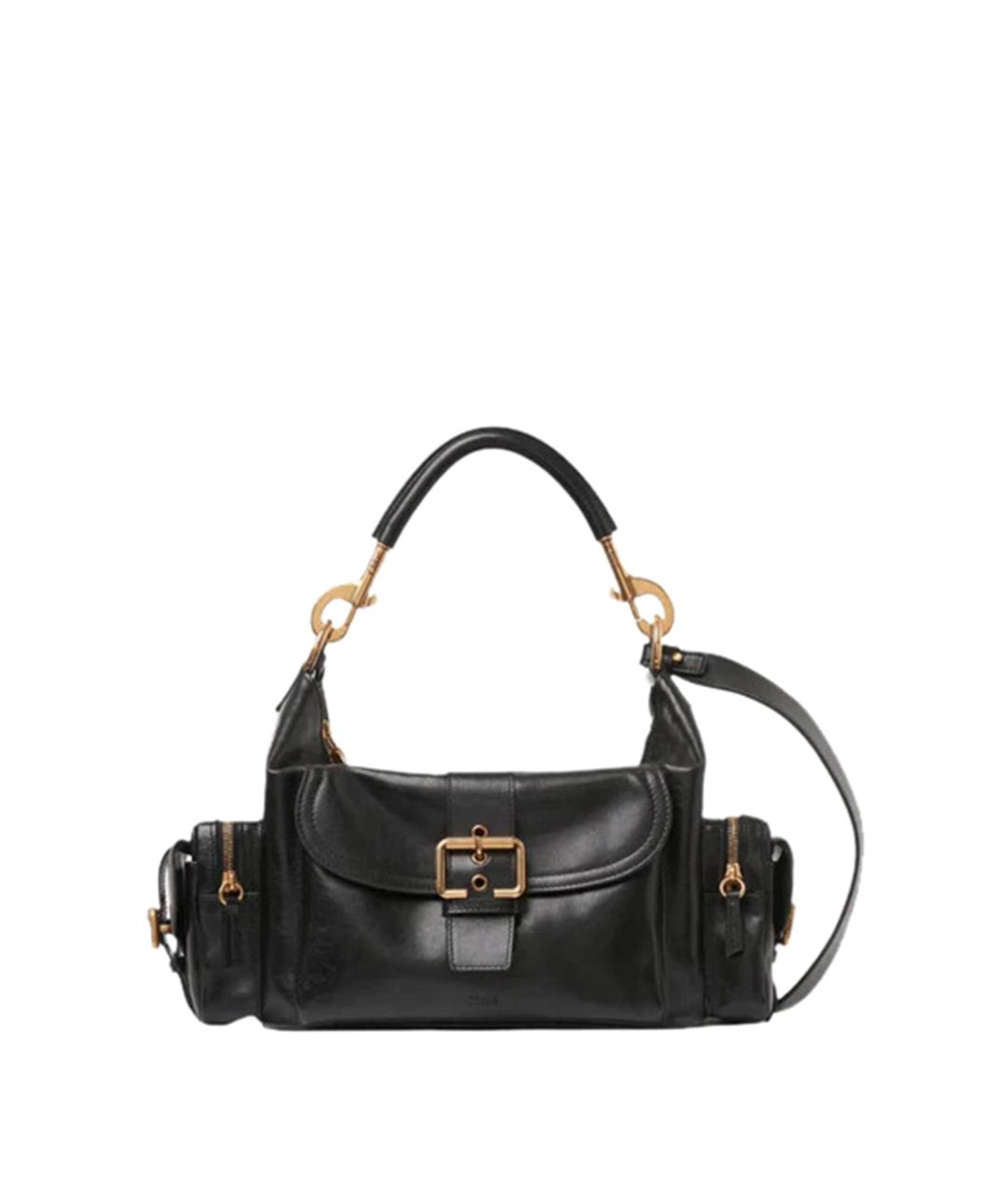 CHLOE Черная кожаная сумка через плечо, фото 1