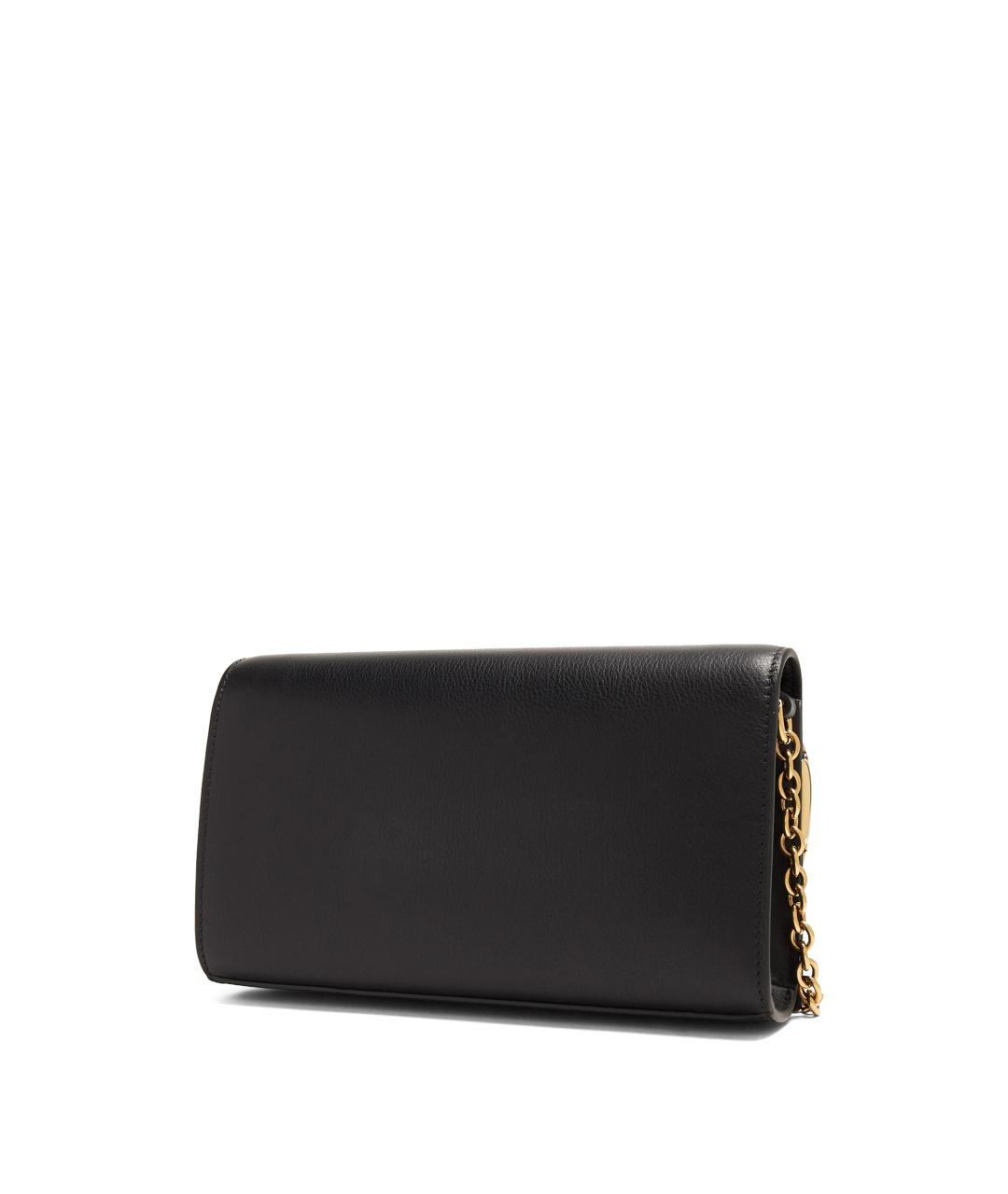 CHLOE Черная кожаная сумка через плечо, фото 3