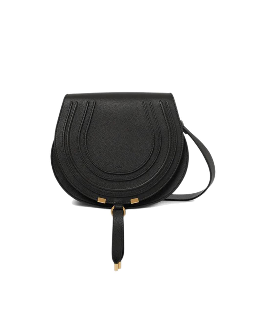 CHLOE Черная кожаная сумка через плечо, фото 1