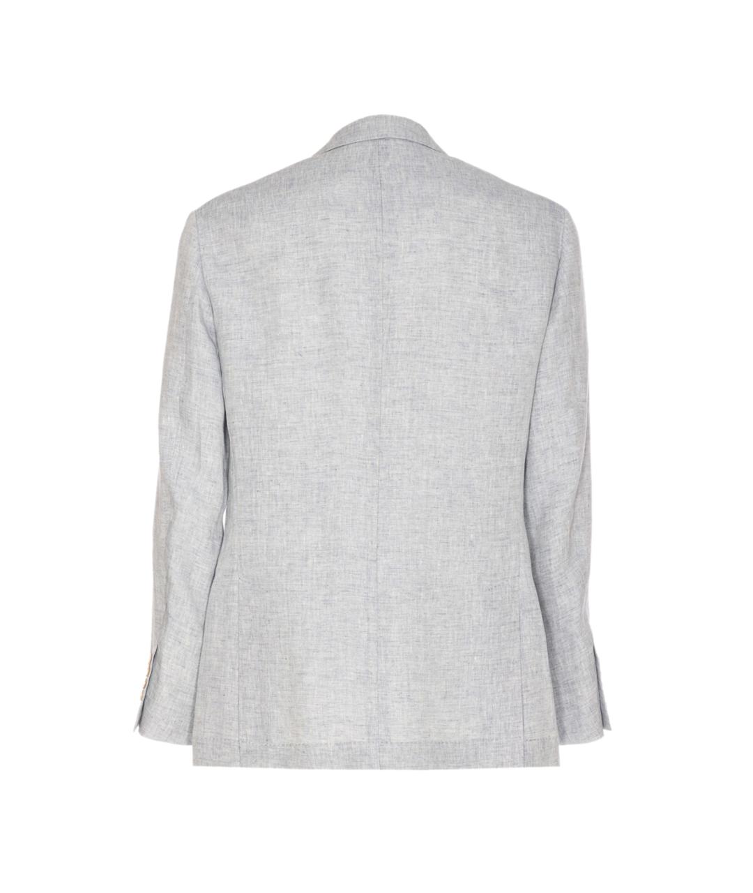 BRUNELLO CUCINELLI Серый льняной пиджак, фото 2