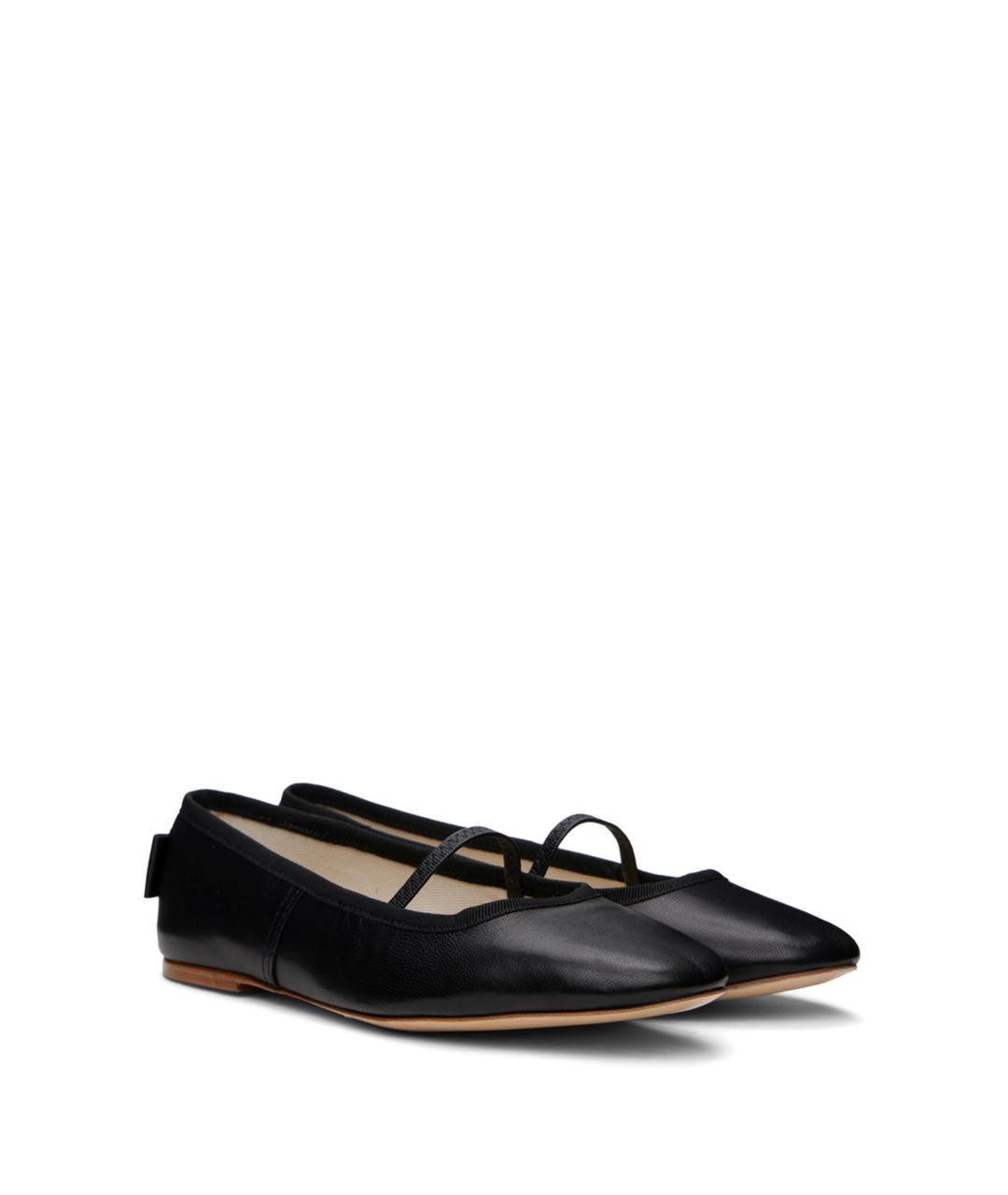 A.P.C. Черные кожаные балетки, фото 2