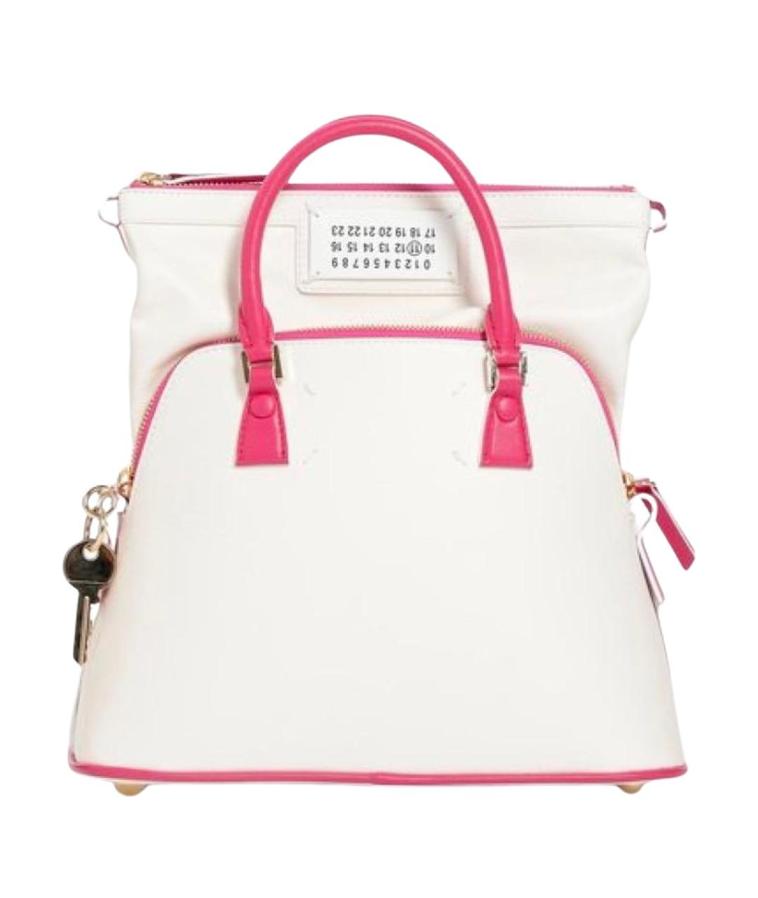 MAISON MARGIELA Белая кожаная сумка тоут, фото 1