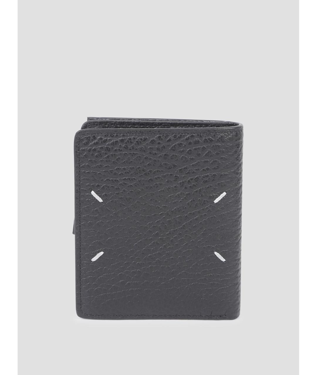 MAISON MARGIELA Серый кожаный кошелек, фото 3