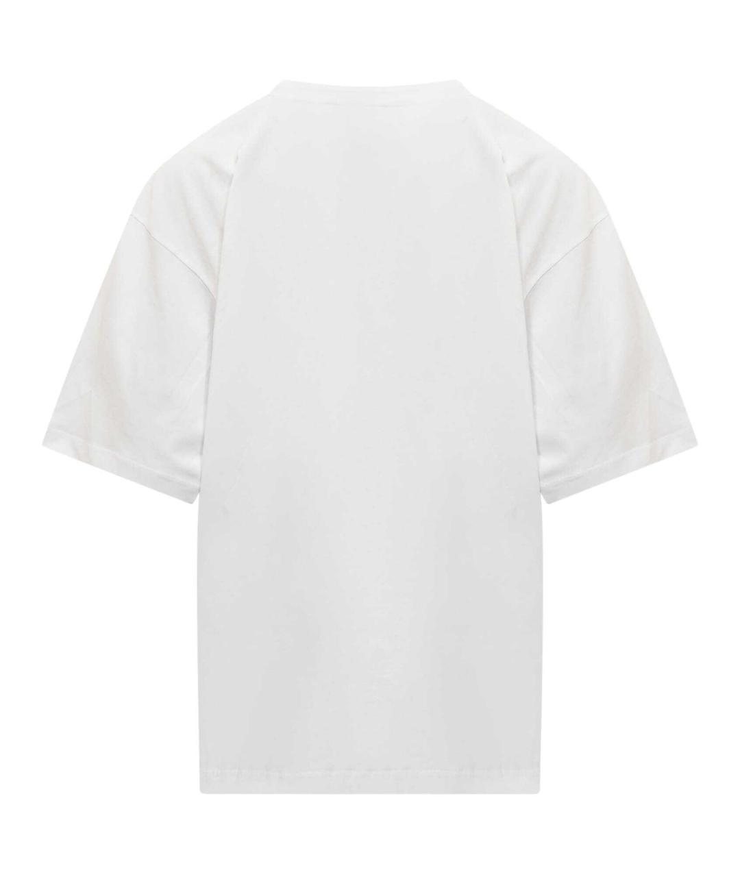 MARNI Белая хлопковая футболка, фото 3