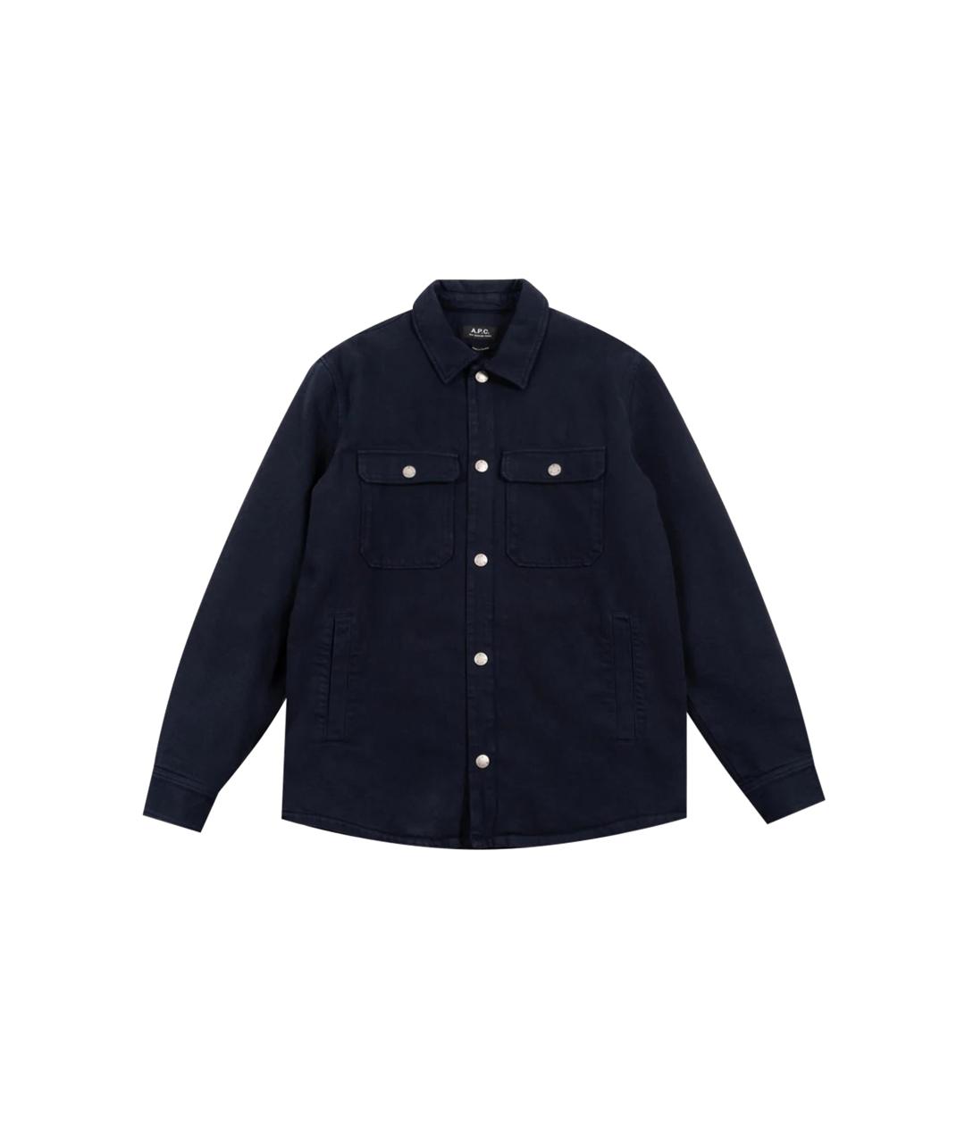 A.P.C. Темно-синяя шерстяная куртка, фото 1