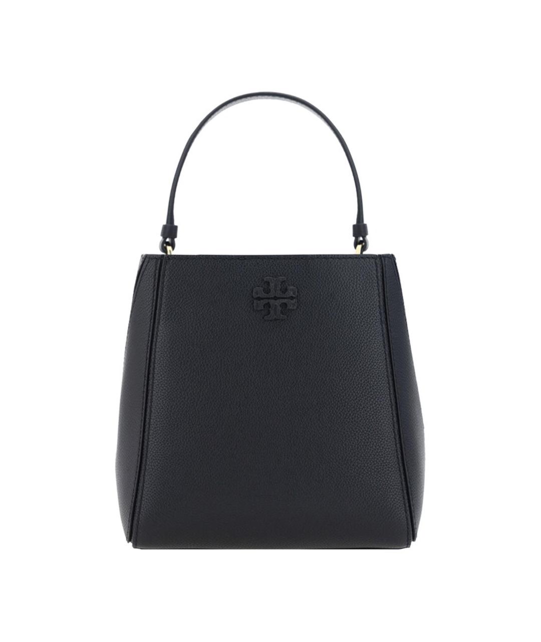 TORY BURCH Черная кожаная сумка через плечо, фото 2