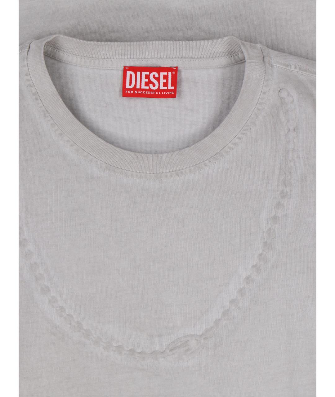 DIESEL Серая хлопковая майка, фото 3