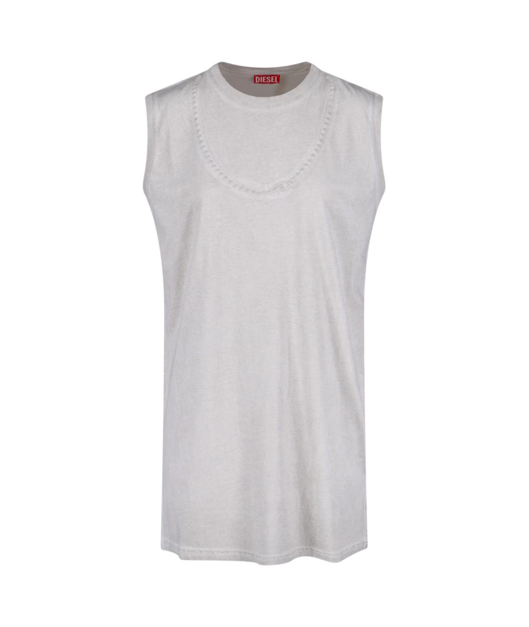 DIESEL Серая хлопковая майка, фото 1