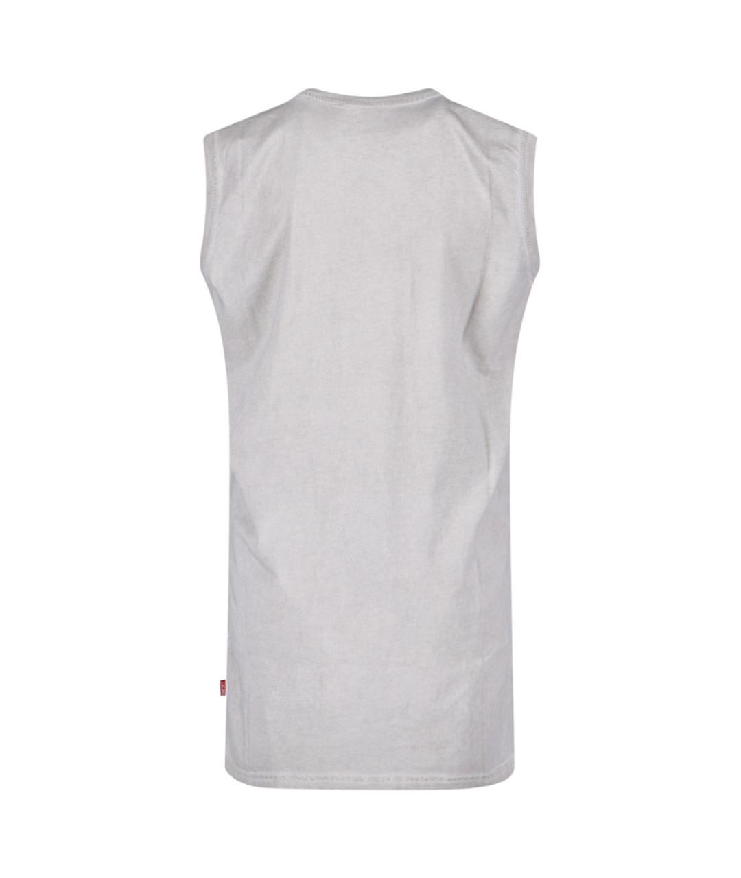 DIESEL Серая хлопковая майка, фото 2