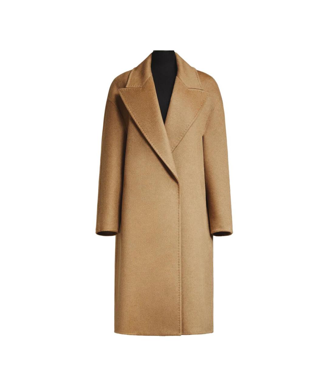 MAX MARA Бежевое шерстяное пальто, фото 3