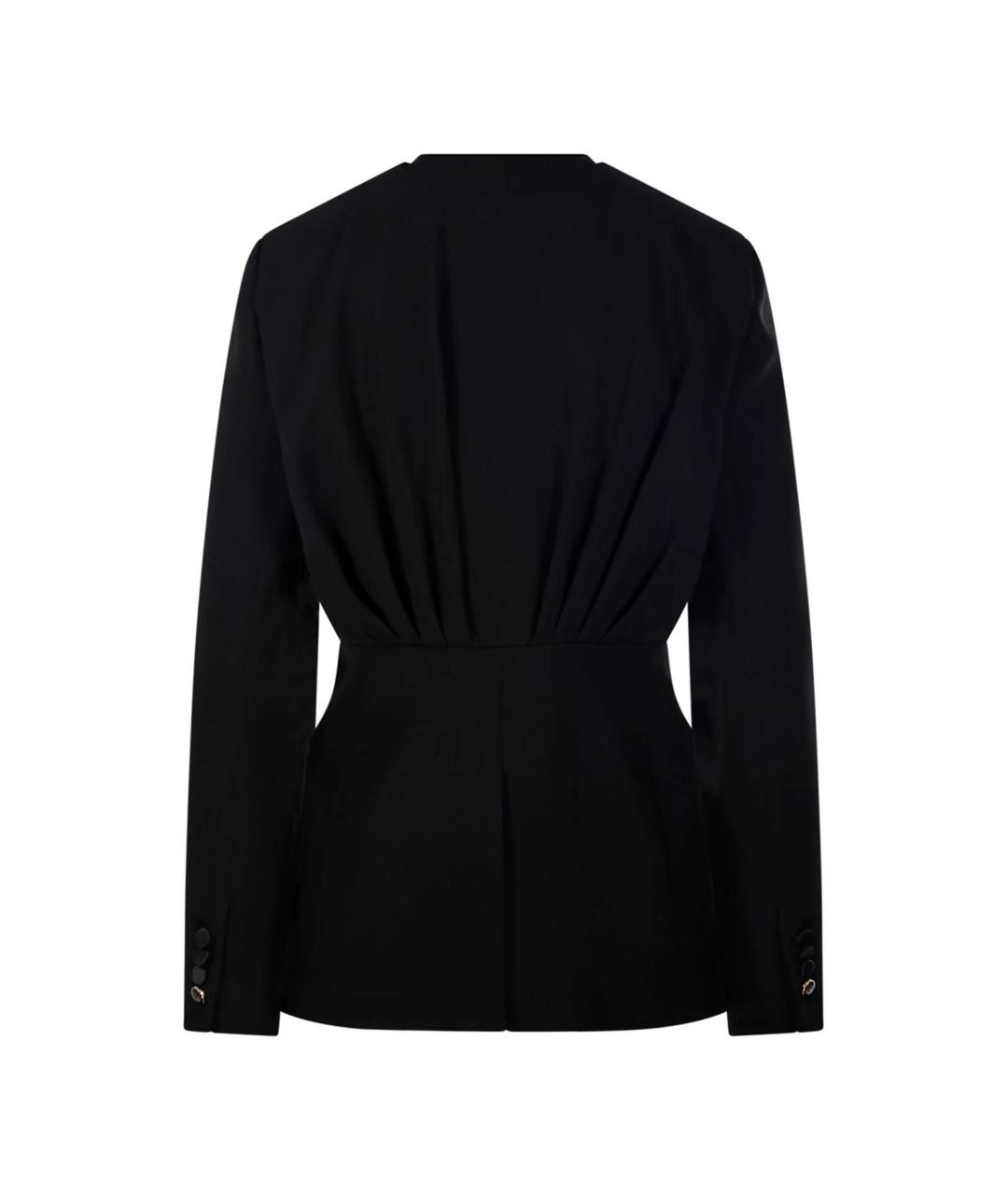 MAX MARA Черный ацетатный жакет/пиджак, фото 2