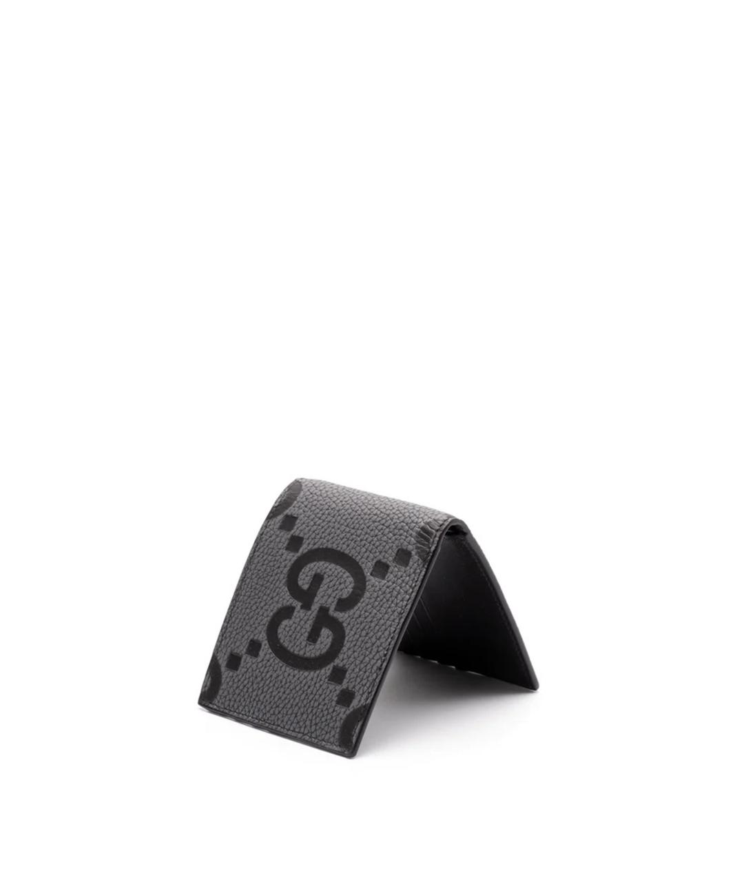 GUCCI Черный кожаный кошелек, фото 2