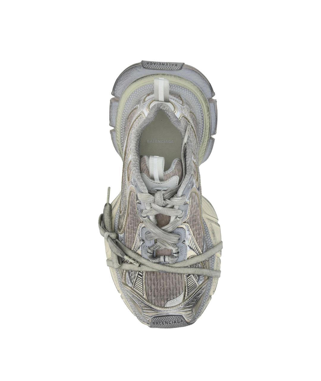 BALENCIAGA Серые синтетические кроссовки, фото 4