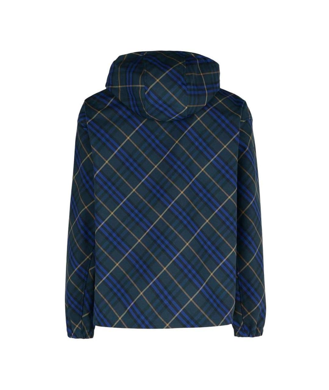 BURBERRY Темно-синяя полиэстеровая куртка, фото 2