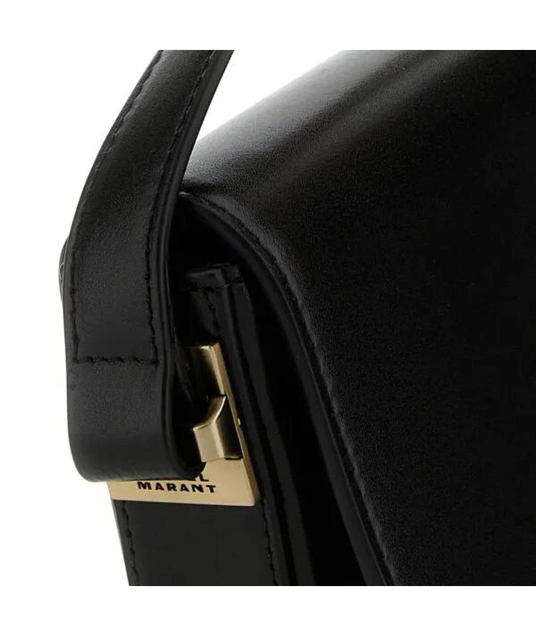 ISABEL MARANT Черная кожаная сумка через плечо, фото 3
